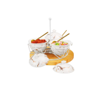 BM715 Putih Tempat Sambal Dengan Motif Marmer